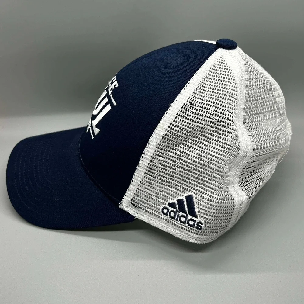 Rice Owl Club adidas Snap-Back Hat Unisex Navy/White Used Mesh Trucker Cap NCAA